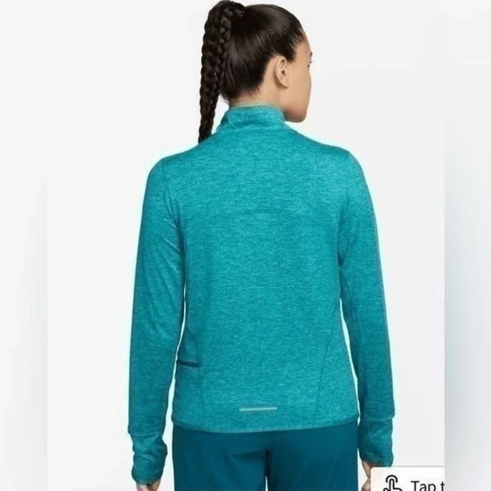 NIKE Womens Element Dri Fit Teal half zip training top - 1X‎